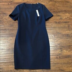 T Tahari Classic Navy Mini Dress